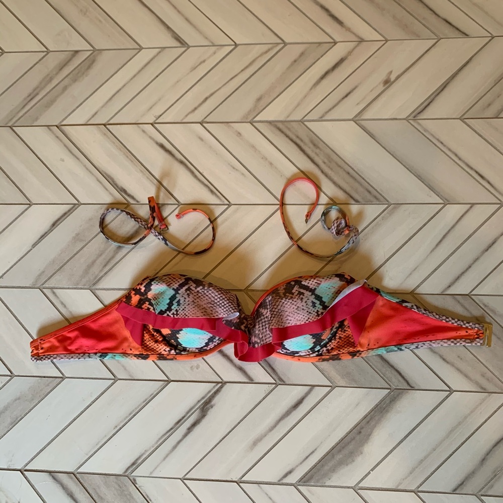 Lovers + Friends Snakeskin Swimsuit Top